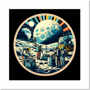 Lunar Expedition Astronaut Tee Posters and Art